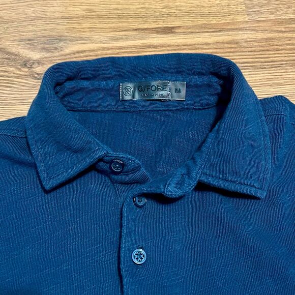 G/Fore Polo Shirt Men M Blue Performance Stretch Short Sleeve Golf Casual Great - Picture 3 of 7